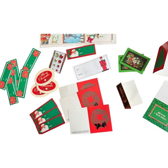 Christmas Holiday Gift Tags VTG (mostly) 100+ Present Labels Santa Xmas READ - Picture 8 of 9